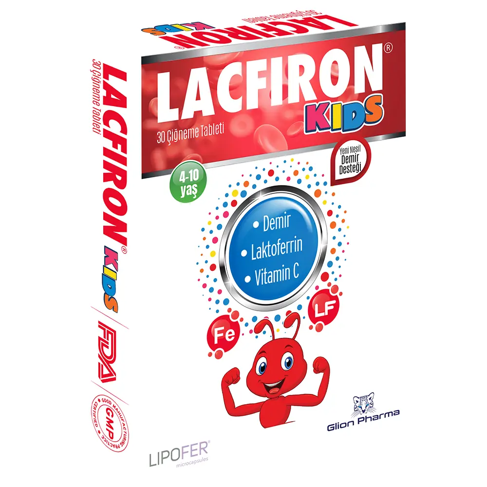 LACFIRON ÇİĞNEME TABLETİ 30 Çiğneme Tableti ambalajı