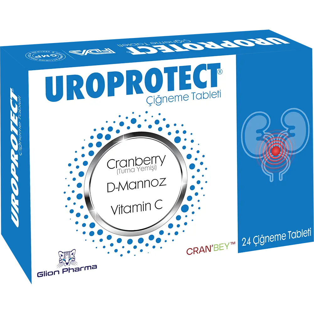 UROPROTECT Çiğneme Tableti ambalajı
